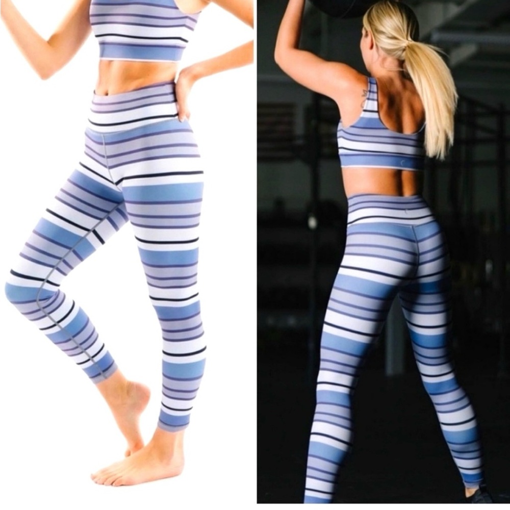 Zyia Active Purple Horizon Light n Tight Hi-Rise 7/8 Leggings-Size 4